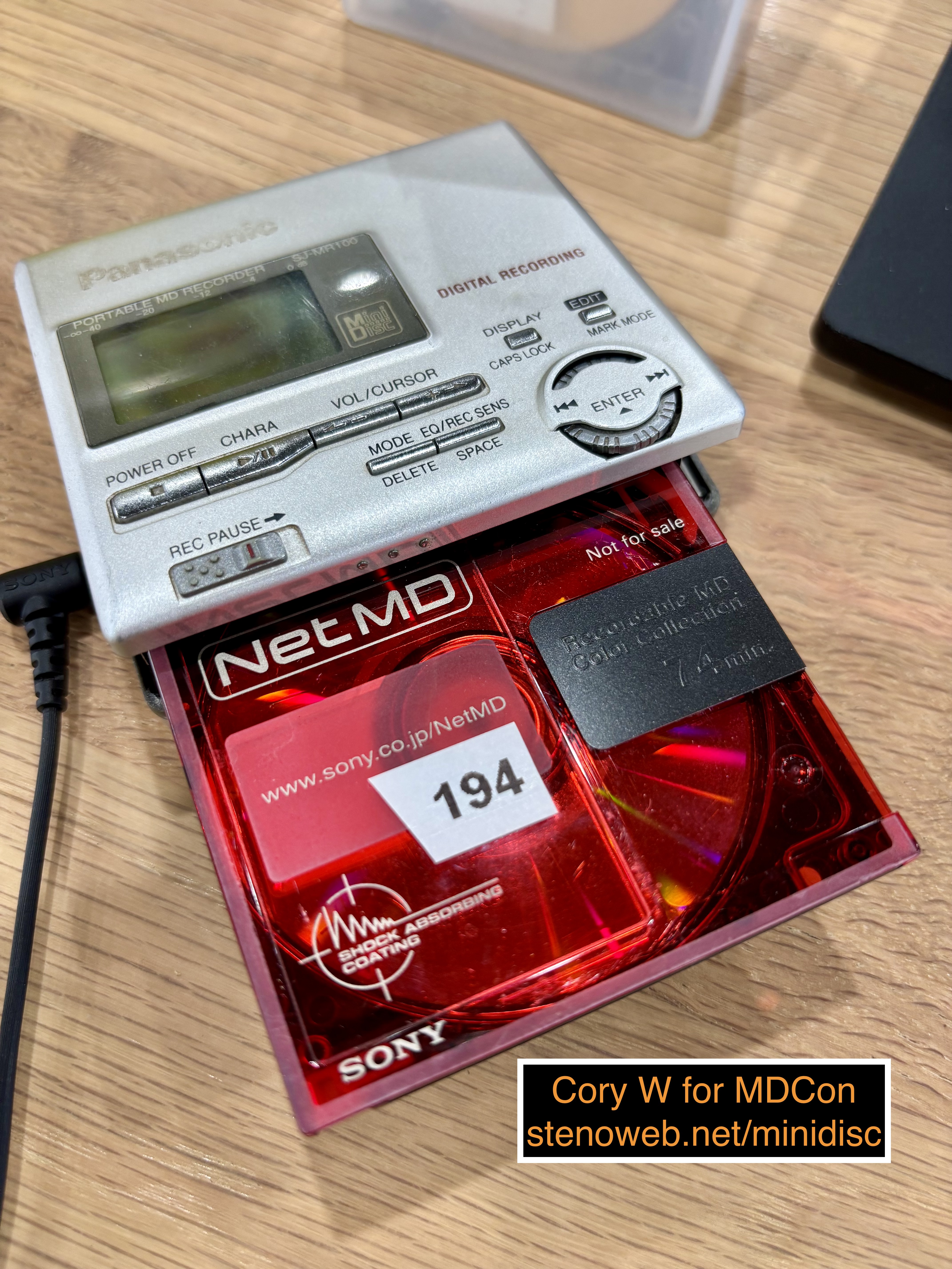 Review - Panasonic MiniDisc Recorder SJ-MR100 | MDCon